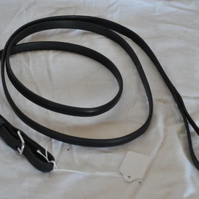 Black leather lead used on show halters