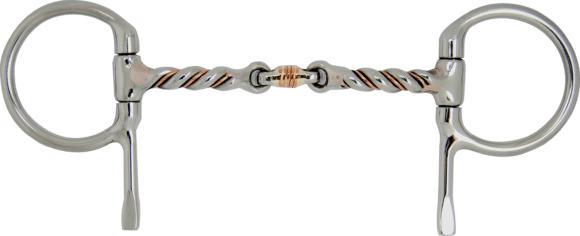 Bowman Half Cheek 3-Piece Twisted Snaffle