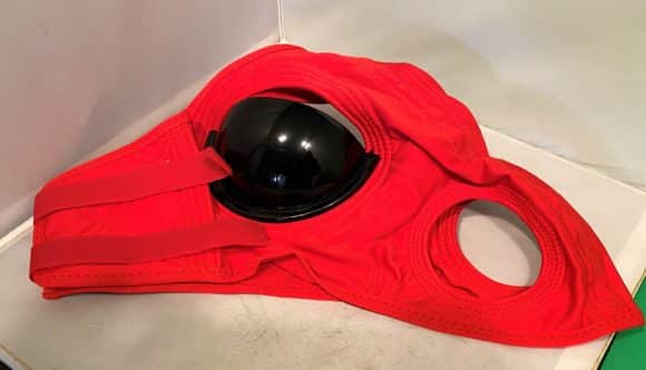 Double Knit Red Half Cup Blinker Hood