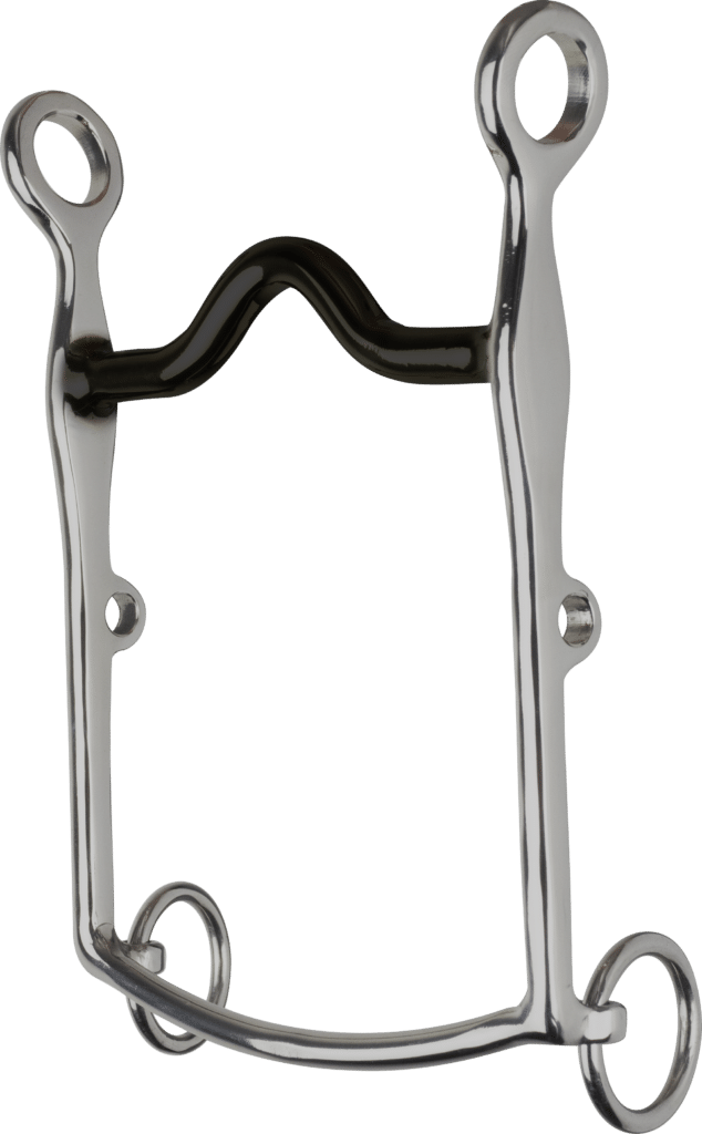 Stainless Steel Hollow High Port Weymouth Bit - 5 Inches