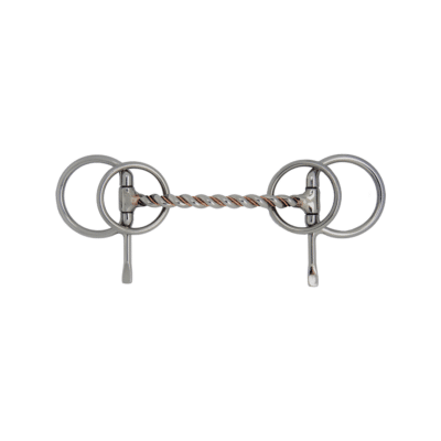 Bowman Half Cheek Heavy Twisted Wire Mullen Mouth 4-Ring