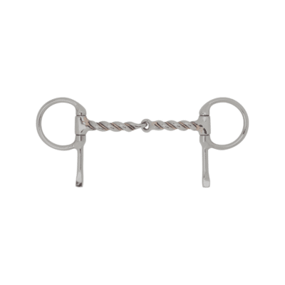 Bowman Half Cheek Twisted Snaffle with Copper Inlays
